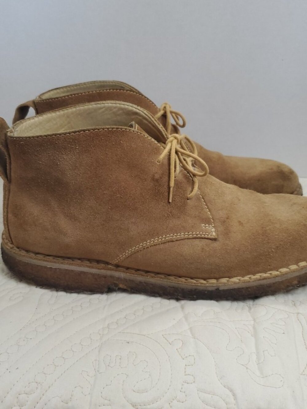 Cabela's Men's Chukka Boot Size 12M Suede Leather Outdoors Cabin Casual Camp - Picture 2 of 11
